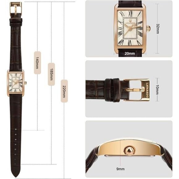 Classic Vintage Retro Square Ladies Quartz Watches main image 5
